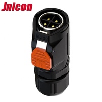 Connecteur étanche Jnicon 4 broches 600V 20A mâle femelle, connecteur d'alimentation industriel, prise