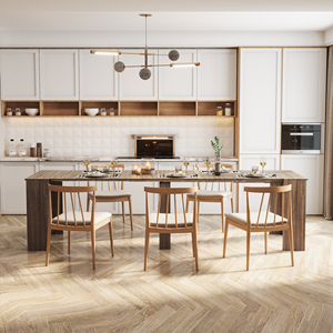 <span class=keywords><strong>Table</strong></span> <span class=keywords><strong>console</strong></span> multifonctionnelle extensible en bois moderne et portable pour salle <span class=keywords><strong>à</strong></span> <span class=keywords><strong>manger</strong></span>, hôtel, atelier - Product Image 5