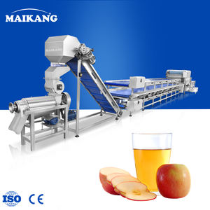 Ligne de nettoyage et de pressage de fruits à économie d'énergie, en acier inoxydable SUS304, machine à jus de fruits commerciale à haut rendement - Product Image 6