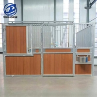 Box de manège préfabriqué en acier galvanisé à chaud de haute qualité, personnalisable pour les sports équestres