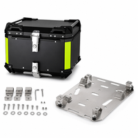 Top Case pour Moto pour les Motards d'Aventure, Boîte Arrière en Aluminium Antivol à Double Verrouillage, Étanche IP67