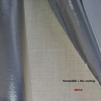 Tissu en para-aramide aluminisé / Feuille de revêtement en aluminium ignifuge / Revêtement ignifuge pour vêtements de travail, résistant à l'eau pour les voitures