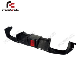 Difusor de parachoques trasero de fibra de carbono de alta calidad, alerón de labios, luz LED, delantero trasero moderno para <span class=keywords><strong>BMW</strong></span> <span class=keywords><strong>M2</strong></span> M2C F87 <span class=keywords><strong>2015</strong></span> - Product Image 2