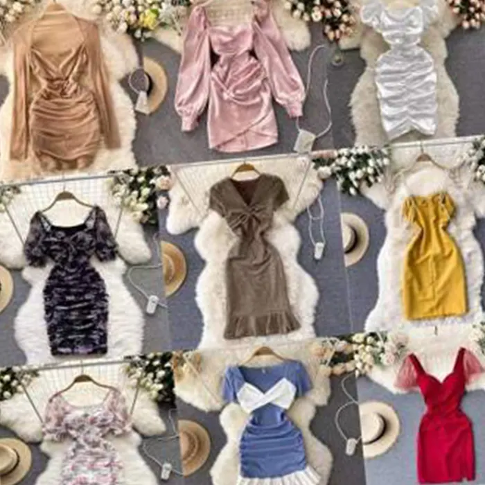 2022 all'ingrosso stock dress costume da bagno vestiti fabbrica abbigliamento all'ingrosso negozio di spedizione blusas vestiti usati top da donna