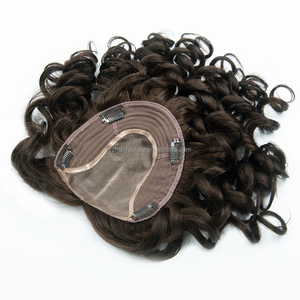 Extensiones de Cabello Humano Ruso 100% Real con Cutícula Alineada, con Clip, Rizadas, Base Mono, para Mujeres, Cabello Humano Eslavo Natural - Product Image 5