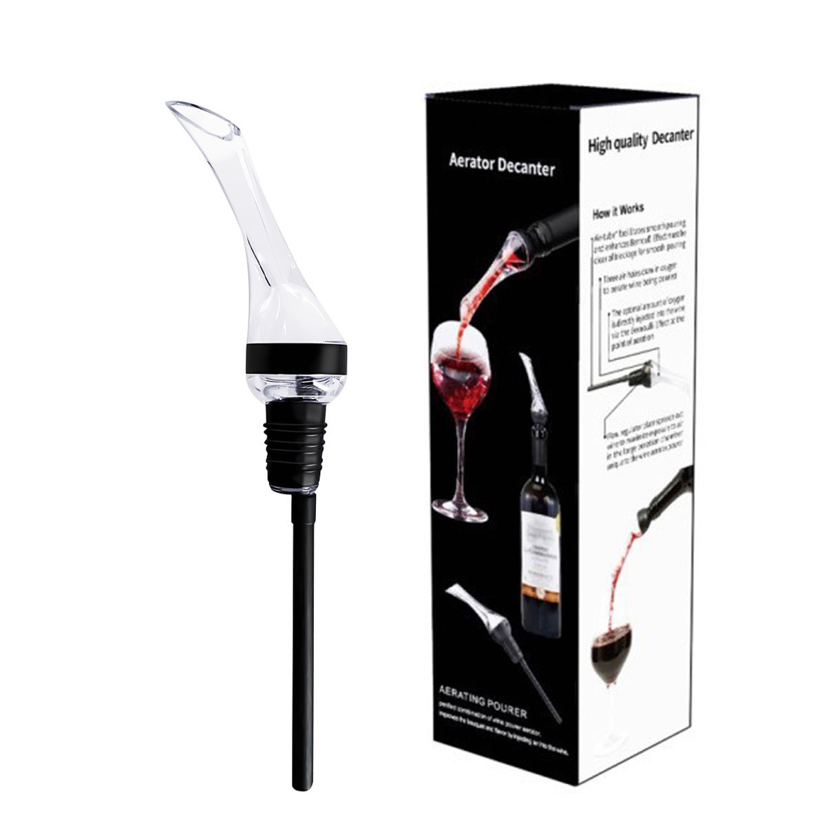 Black woodpecker decanter + black gift box