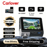 Dashcam Enregistreur Vidéo 4K Double Canal Avant Arrière WiFi GPS IPS Surveillance de Stationnement 24H Vente en Gros Usine OEM ODM 1 An