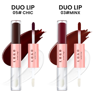OEM/ODM 24h Wear Waterproof Smudge Resistant Kiss Proof Peel Off <b>Lip</b> Color Hydrate Shine Dual Head <b>Lip</b> Gloss <b>Lip</b> Oil - Product Image 2