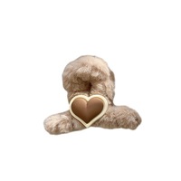 Automne et hiver dos de la tête pince à requin accessoire pour cheveux simple fleur mignonne pince à cheveux en peluche