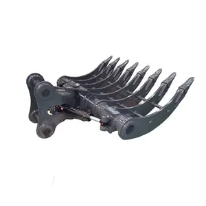 Heavy Duty Bucket 20 Tonne Excavator Tilt Root Rake For Excavator Parts