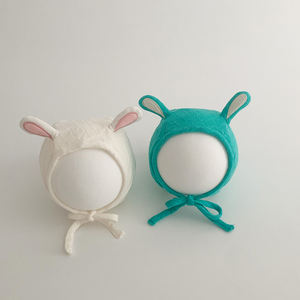 Sombrero de bebé Sombrero de oreja lindo Recién nacido Jersey Sombrero accesorios de fotografía - Product Image 3