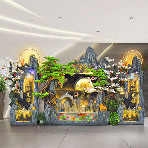 Grande fontaine à eau de 2 mètres pour l'entrée du salon Fontaine de <span class=keywords><strong>jardin</strong></span> <span class=keywords><strong>zen</strong></span> au sol pour étang à poissons - Product Image 1