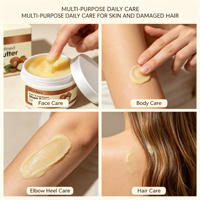 Beurre de karité brut dégommé OEM ODM, pur, non raffiné, hydratant, nourrissant, régénérant, multi-usages pour la peau et les cheveux