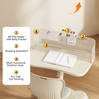 Tenwin 2807 – Ensemble de bureau d'apprentissage mobile pour enfants, prix usine, écologique, hauteur réglable, posture ergonomique, pour école et chambre