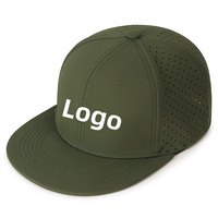 Topi Snapback Logo Kustom 6 Panel Terstruktur Flat Bill Dapat Disesuaikan Topi Baseball Kasual Street Fashion Dewasa