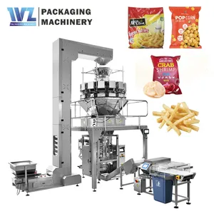 Vertical automatic packing machine weighing frozen shrimp potato chips packing machine