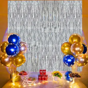 10 * 100CM 2023 Hot Selling Many Colors Small Laser Rain Curtain Children's Party And Festival Decoration And Supplies