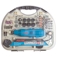 FIXTEC Vente en gros d'usine, outil rotatif 135W, mini-meuleuse, ensemble de 210 accessoires, outils électriques
