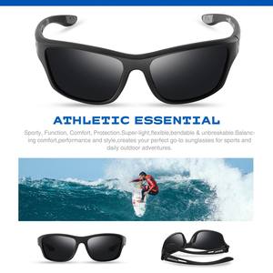 Nueva marca Unisex gafas de sol deportivas polarizadas gafas de visión nocturna gafas con marco de PC amarillo y <span class=keywords><strong>lentes</strong></span> TAC para hombres y mujeres - Product Image 3