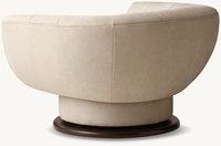 Chaise de luxe moderne d'intérieur de qualité supérieure Mobilier de salon de loisir Chaises pivotantes en cuir