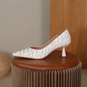 Blesskiss — chaussures en cuir à bout pointu pour femmes, nouveau Style, souliers de <span class=keywords><strong>luxe</strong></span>, en tissage, <span class=keywords><strong>escarpins</strong></span> à talons hauts, tendance - Product Image 2