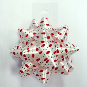 <span class=keywords><strong>Mini</strong></span> Lazos de Regalo Navideños en Forma de Estrella de 38 mm, Lazos Adhesivos de Poliéster Ecológicos Cortados con Láser para Envolver Regalos - Product Image 1