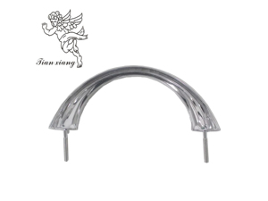Poignée de cercueil en PP en gros, en stock, couleur argent H9010, quincaillerie professionnelle pour cercueil, articles funéraires - Product Image 3