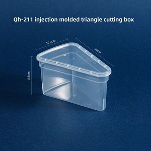 กล่องบ<span class=keywords><strong>ร</strong></span><span class=keywords><strong>ร</strong></span>จุภัณฑ์พลาสติกแบบสามเหลี่ยม QH-211 เก<span class=keywords><strong>ร</strong></span>ดอาหาร พร้อมถาดด้านในสำหรับใส่ลาเต้<span class=keywords><strong>มะพร้าว</strong></span>สดและมูสขนาด 8 นิ้ว - Product Image 6
