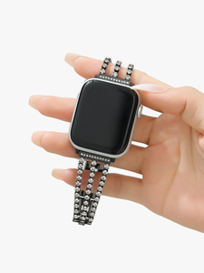 Reloj inteligente de tira de Metal de lujo Street Fashion Diamond Girls para <span class=keywords><strong>Apple</strong></span> <span class=keywords><strong>Watch</strong></span> 8 7 6 SE 5 <span class=keywords><strong>4</strong></span> 49mm 45mm 44mm 42mm <span class=keywords><strong>38mm</strong></span> Band - Product Image 5