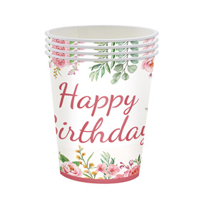 Juego de Platos de Papel con Diseño Floral para el 60.º Cumpleaños, con Vasos, Servilletas y Cubiertos para Decoración de Fiestas - Product Image 2