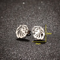 Boucles d’oreilles de perçage hypoallergéniques en acier inoxydable, puce pour cartilage en forme de cœur avec inscription
