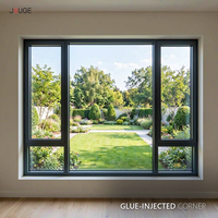 JOUGE Multi Seal Fenêtre oscillo-battante en aluminium 95c 44mm avec bande PA66 et profilé 1.8mm, quincaillerie dissimulée pour manoir insonorisé