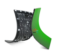 P2.5mm Module souple personnalisable incurvé Flexible intérieur sans couture épissage publicité Led écran d'affichage pour colonne cylindrique