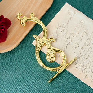 حامل جداري مطلي بالذهب للكنيسة الأرثوذكسية لحمل المبخرة ومصباح الزيت، إكسسوار للطقوس الدينية المسيحية - Product Image 5