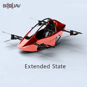 BROUAV ยานยนต์ไฟฟ้าอัลตร้าไลท์ EVTOL สีแดง แบบที่นั่งเดี่ยว สำหรับการขนส่งทางอากาศในเมือง - Product Image 4