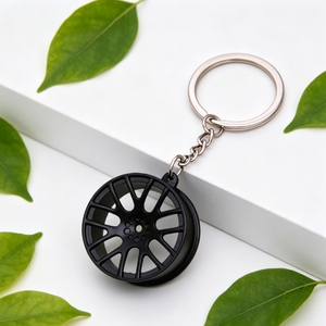Llavero de Moda Vintage de Aleación de Zinc con Diseño de Rueda de Coche, Mini Neumático Giratorio, Ligero, Personalizable, Venta al por Mayor, Regalo de Recuerdo - Product Image 5