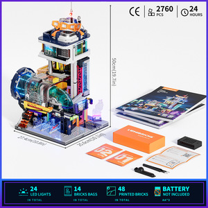 Lumibricks L9098 Nuovo Modello di Stazione Ferroviaria Sospesa Cyberpunk con Illuminazione LED, Set di Costruzioni da 2760 Pezzi, Regalo per Bambini - Product Image 5