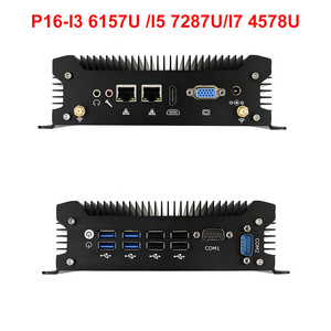 Computador de mesa industrial, atacado de fábrica, sem ventilador, computador de desktop industrial, j4125 j6412 <span class=keywords><strong>ddr4</strong></span> win10 iot, mini pc 4k, vesa, monte e trilho din - Product Image 4