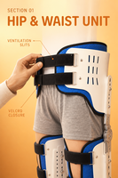 Orthèse ajustable de haute qualité pour la hanche, le genou, la cheville et le pied, botte de marche pour membre inférieur, modèle Fengyu 02