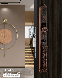 Pour Eseye luxe rétro Style intelligent empreinte digitale serrure de porte noir cuivre aluminium bois Villa Tuya App WiFi réseau clé accès Cloud - Product Image 3