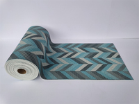 Tapis antidérapant de tapis de polyester de tapis de conception de mode commerciale résidentielle