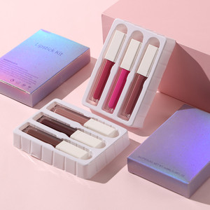 Set <span class=keywords><strong>di</strong></span> 3 Lucidalabbra Vegani all'Ingrosso, Idratanti, Altamente Brillanti, Impermeabili, Etichetta Privata, Logo Personalizzato, Kit Trucco <span class=keywords><strong>Labbra</strong></span> Liquido OEM - Product Image 3