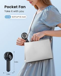 Mini Ventilador Turbo Portátil de Alta Velocidad y Tres Velocidades, Recargable por USB, Ventilador de Mano Eléctrico con Batería para Uso en Exteriores - Product Image 3