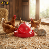Nouvelles abreuvoirs automatiques AYTAV pour poulets et lapins, usage agricole, en acier inoxydable, avec composants de tétine en plastique inclus