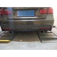 Diffuser Belakang Serat Karbon untuk BMW Seri 3 F30 MTECH Permukaan Epoxy Poles Tinggi Perekat Lem Pemasangan Sekrup Dual Single