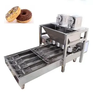 Große Produktivität Snack maschine Elektrische Donut-Maschine Donut-Friteuse