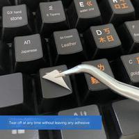 OEM Ordinateur portable Notebook couleur vierge PVC impression arabe anglais russe thaï coréen hébreu clavier autocollants