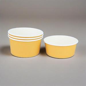 ชามกระดาษสองสีแบบใช้แล้วทิ้งชามใส่น้ำทำจากกระดาษอาหารกลางวันหนาสลัดผลไม้สั่งกลับบ้านสีดำ - Product Image 1