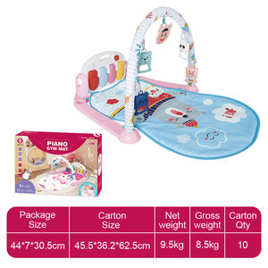 Gymnase <span class=keywords><strong>d</strong></span>'activités pour bébé avec piano Ours rose et oiseau - <span class=keywords><strong>Tapis</strong></span> de piano 4 en 1 avec jouets suspendus pour le <span class=keywords><strong>d</strong></span>éveloppement sensoriel et la relaxation - Product Image 3