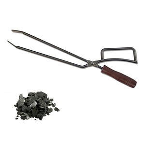 Pinzas de <span class=keywords><strong>leña</strong></span> con mango de madera para <span class=keywords><strong>barbacoa</strong></span>, chimenea de carbón, para exteriores, Camping y hogar - Product Image 1